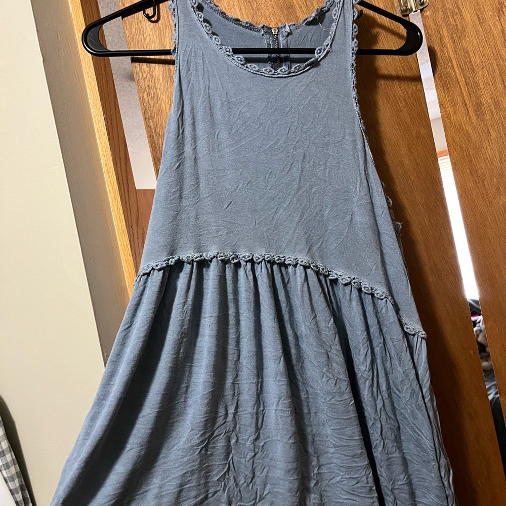 Blue/Grey Sleeveless tank top
